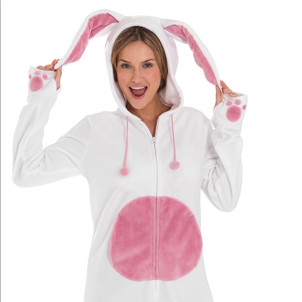 Hoodie Footie Pajamagram footed bunny pajamas